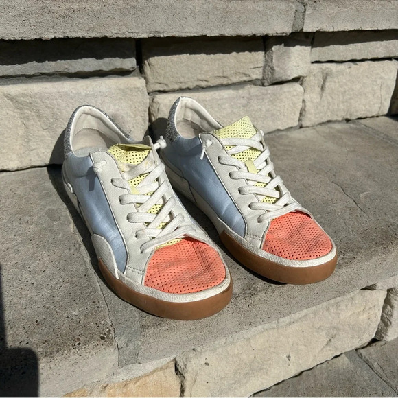 Dolce Vita pastel multi-color snekaers with silver detailing Sz 7.5 - Picture 5 of 16